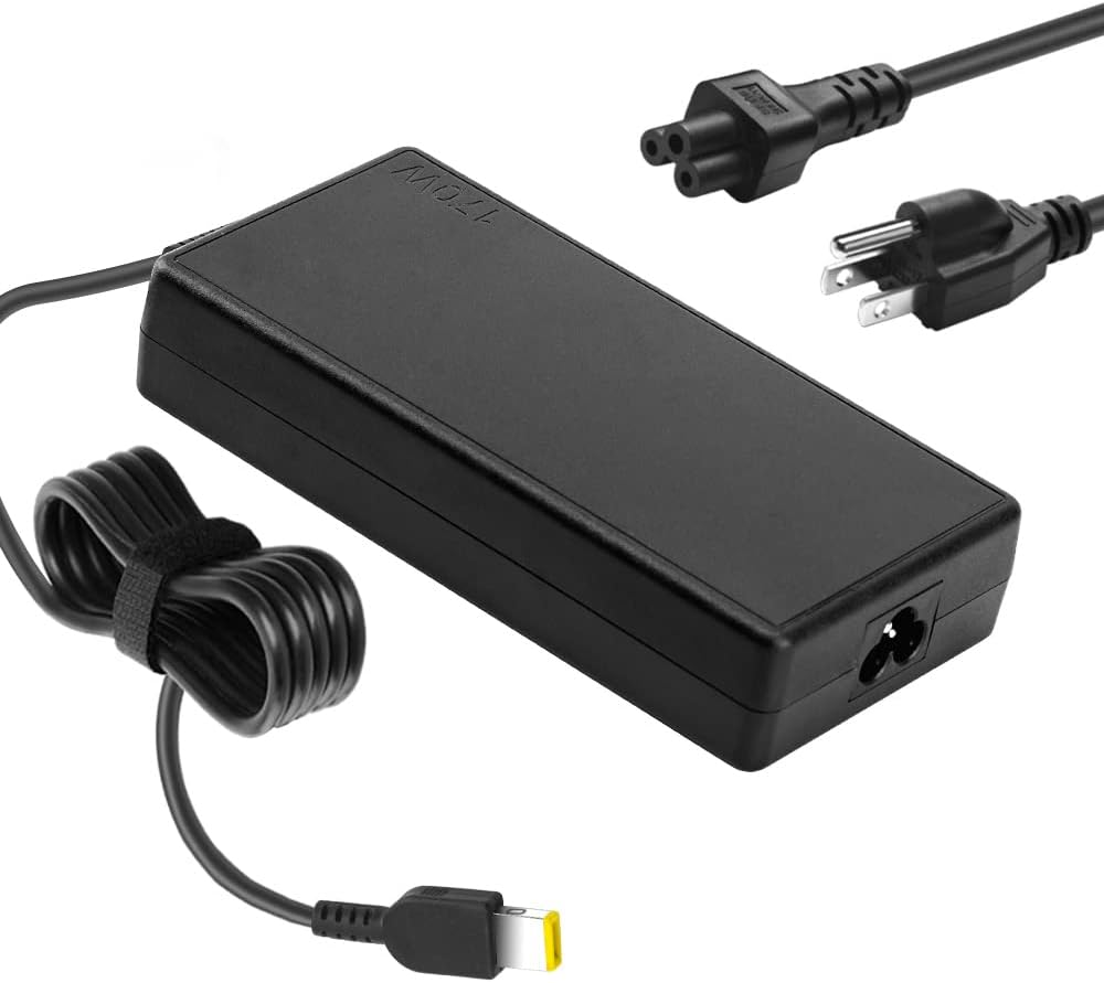 170W AC Charger Fit for Lenovo Thinkpad P1 P50 P51 P52 P53 P70 P71 P73 P17 P16 P15 T15G P15V T15P P16V X1 Extreme, Legion Slim 5 S7 R720 Y720 Y730 Y530 Y520 Ideapad Yoga Pro Slim 5 7 9 LOQ Laptop