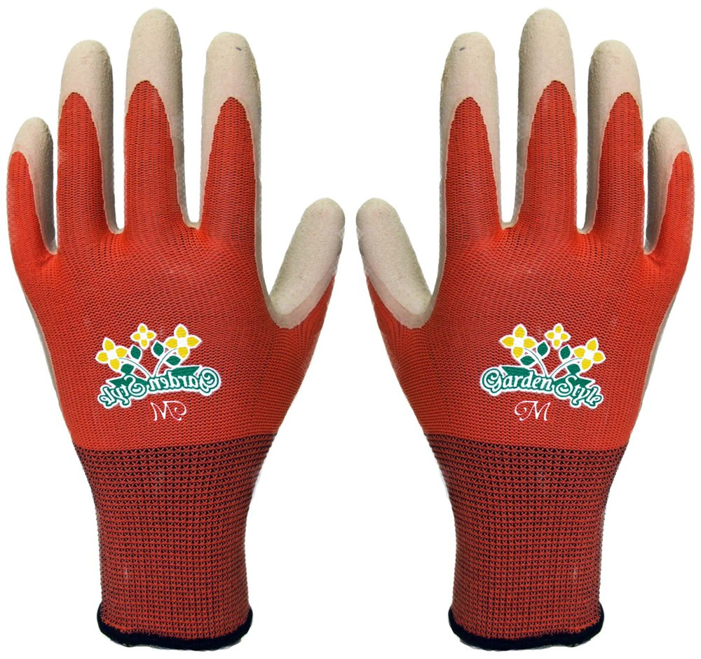 G-Style [Gardening Gloves] Rubber Farm Orange M