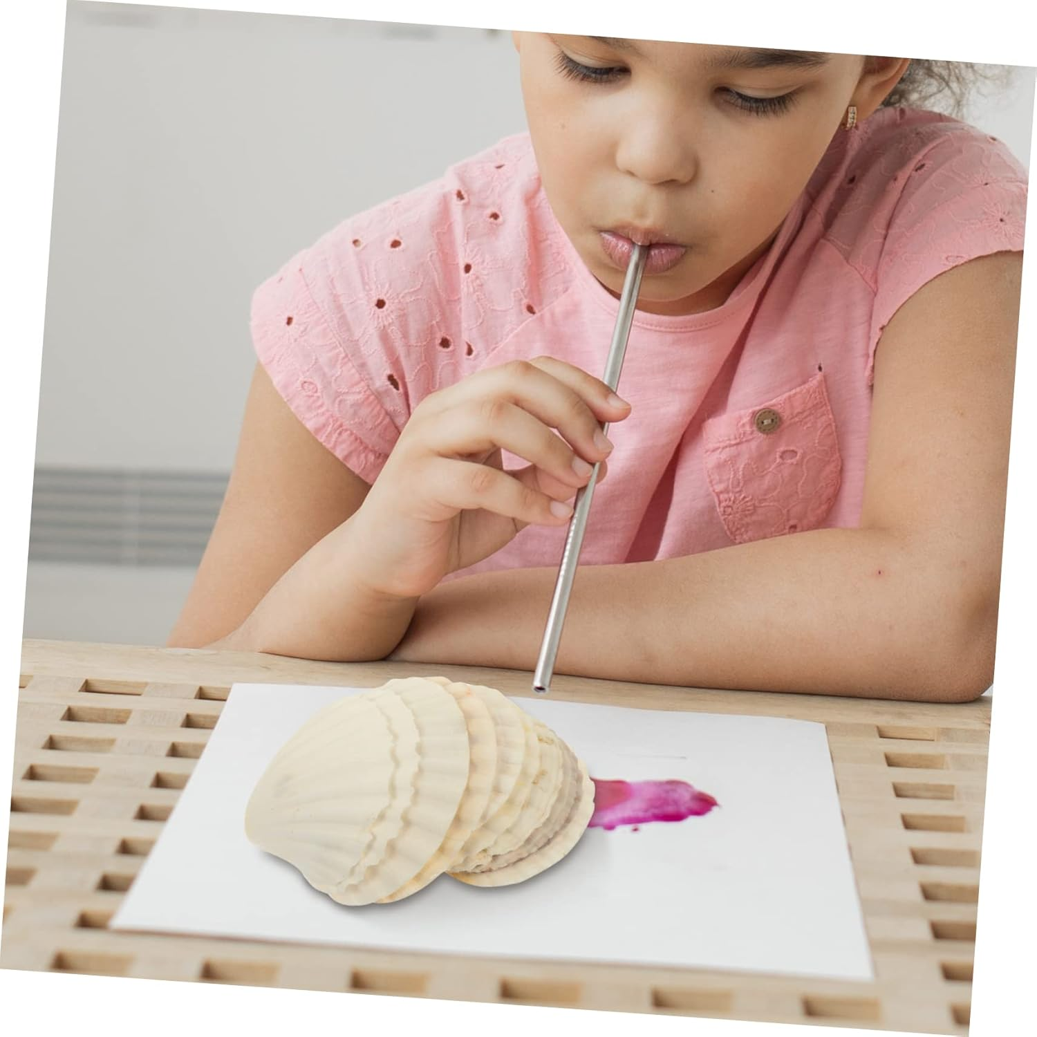 GARIOUANS Natural White Scallop Shells DIY Crafts 10Pcs 9-12Cm Natural Seashells Aquarium Fish Tank Decoration Landscaping Ornament for Aquatic Pets image number 2