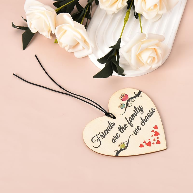 Best Friend Gift Ornaments for Women Girls BFF Friendship Ornament, Bestie Birthday Gifts, Female Friends Themed Party Decorations, Hanging Wall Decor Sign Plaque image number 5