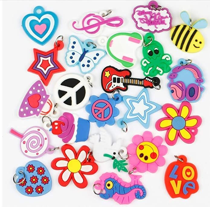 Rubber Loom Band Silicone Charm, Bracelet Charms ,Loom Rubber Bands Charms,Bracelet Pendant, image number 2