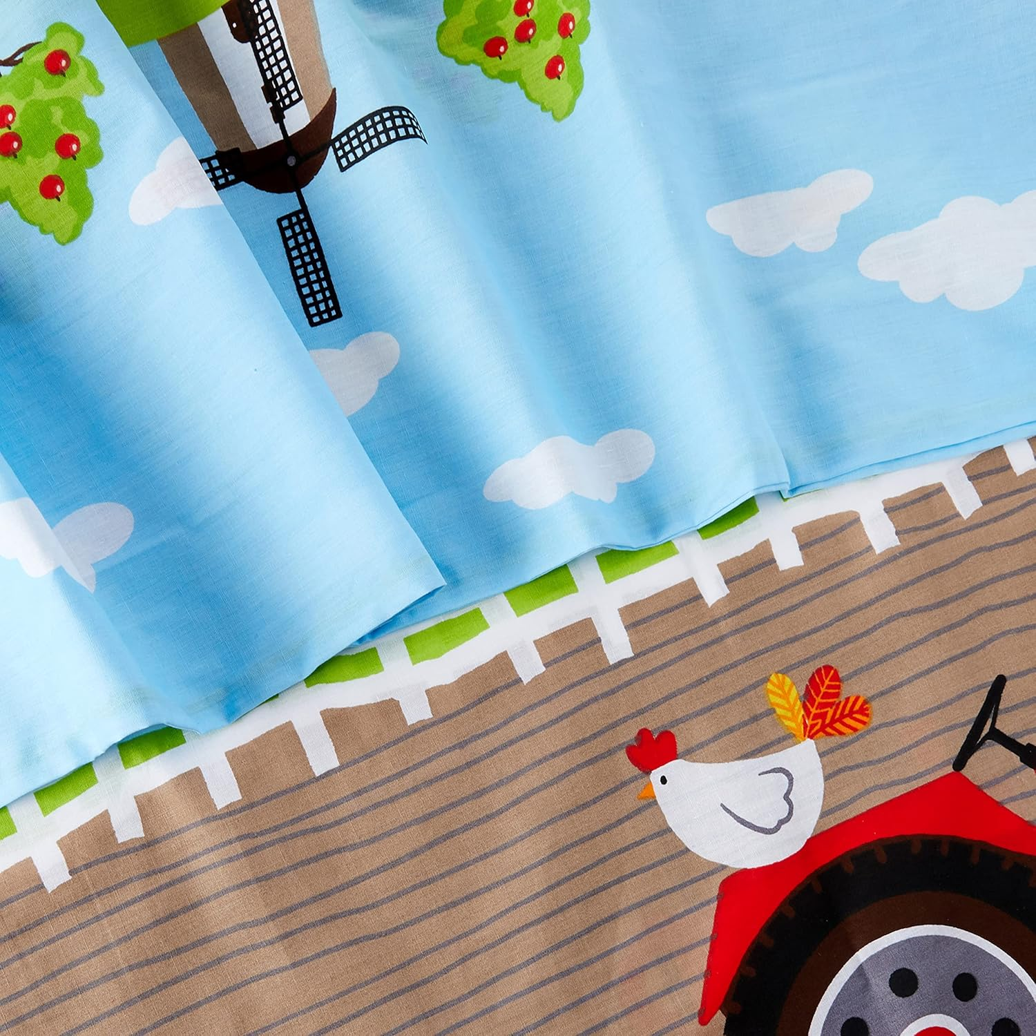 Rapport Apple Tree Farm Duvet, Single, Polyester-Cotton, Multi-Colour image number 6