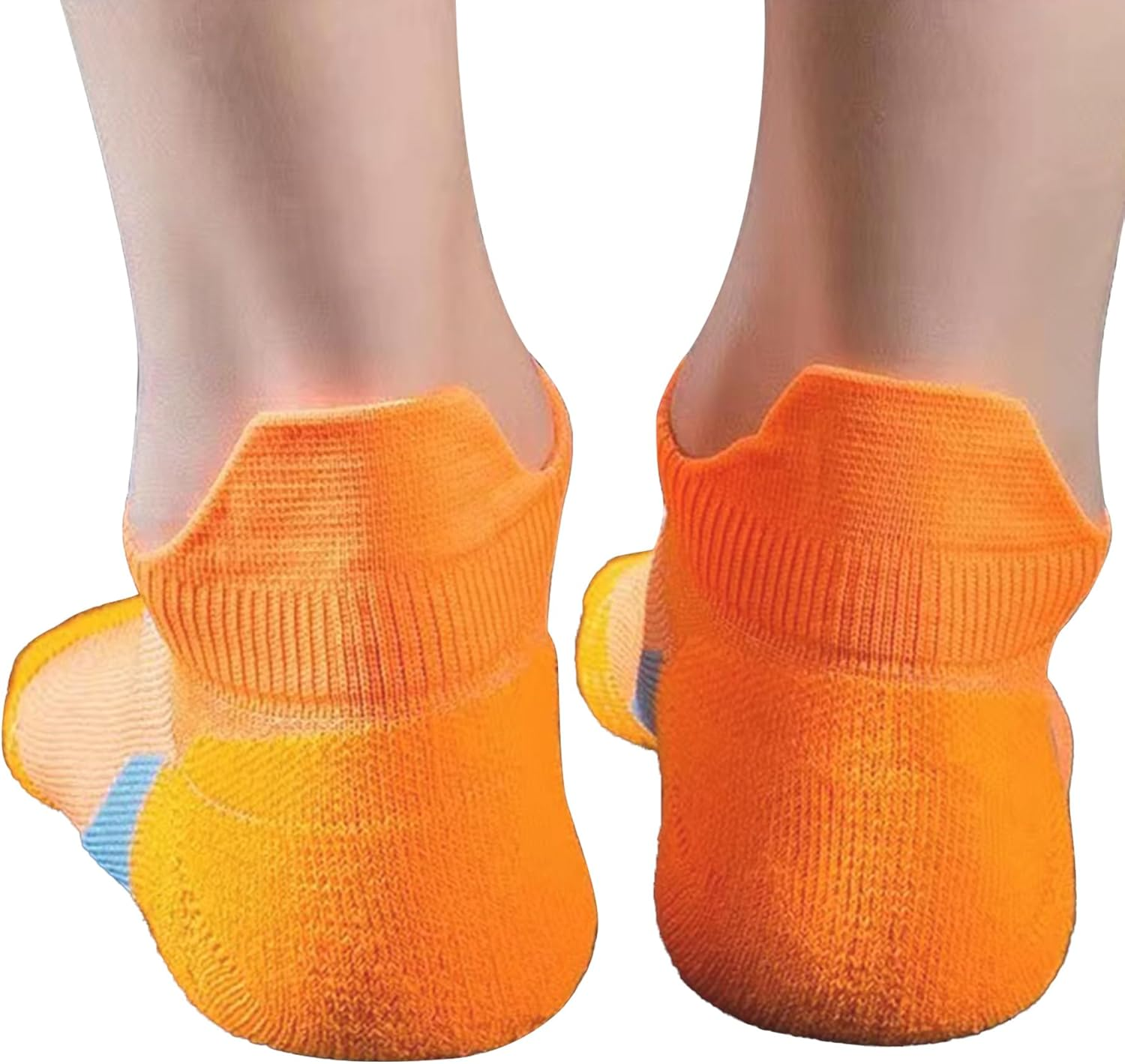 Dress Cici Men'S Cushioned Low Cut Socks with Heel Tab, Nylon Athletic Ankle Socks (3 Pack) - Black+Grey+White image number 4