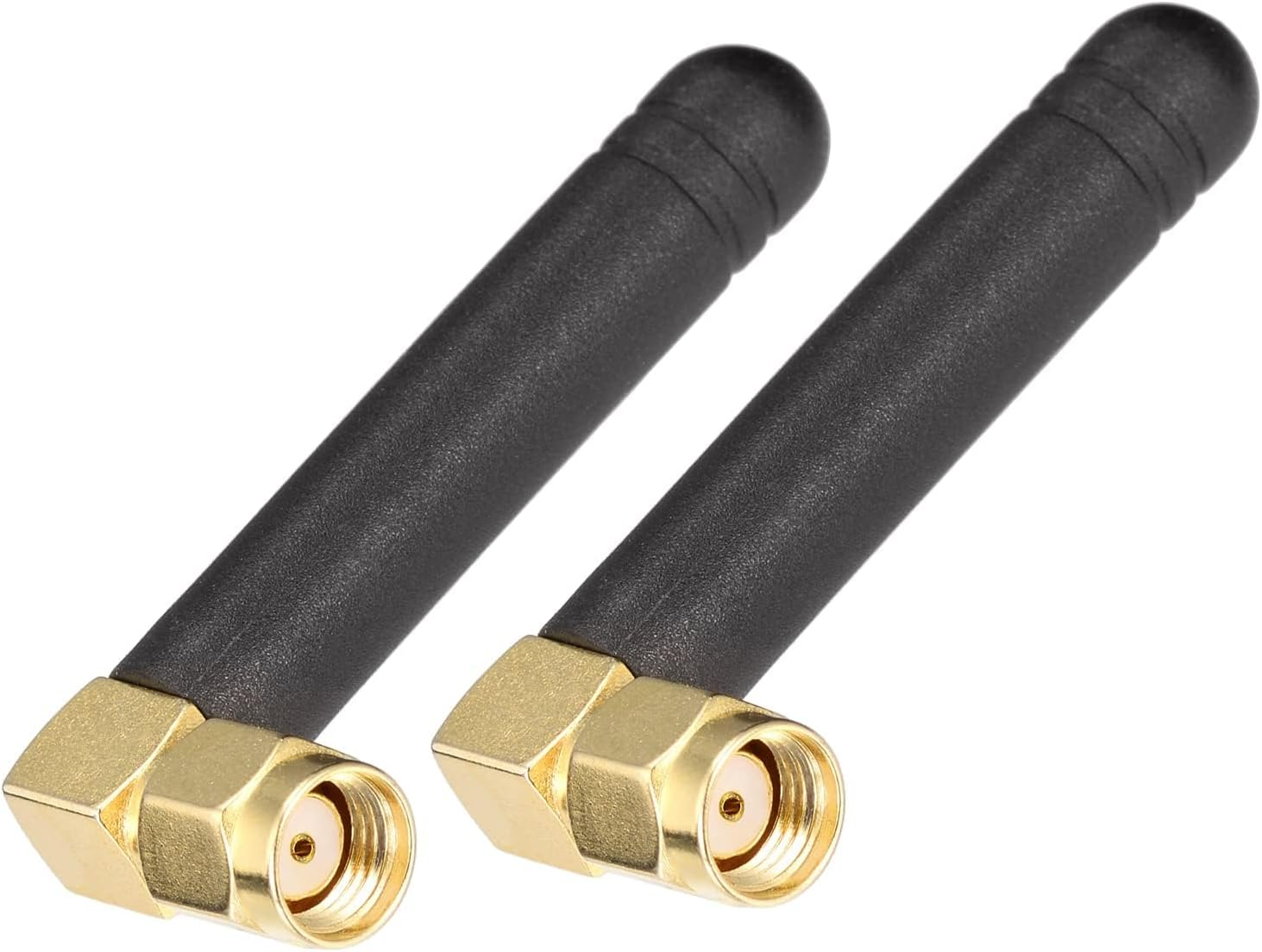Bingfu Mini Dual Band Wifi 2.4Ghz 5Ghz MIMO RP-SMA Male Right Angle Antenna (2-Pack) for FPV, Bluetooth, USB Adapter, Computer, Pcie Card, Router, Wireless Backup Camera image number 6
