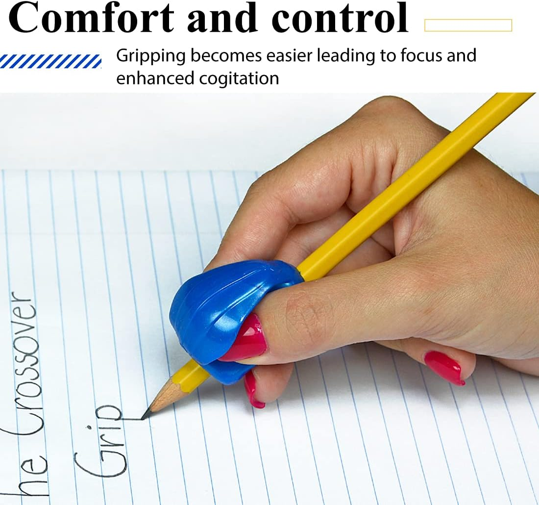 The Pencil Grip 3-Step Training Kit with 3 Premium Ergonomic Pencil Grips, Crossover Grip, Pinch Grip, Pencil Grip (MXG-003) image number 2