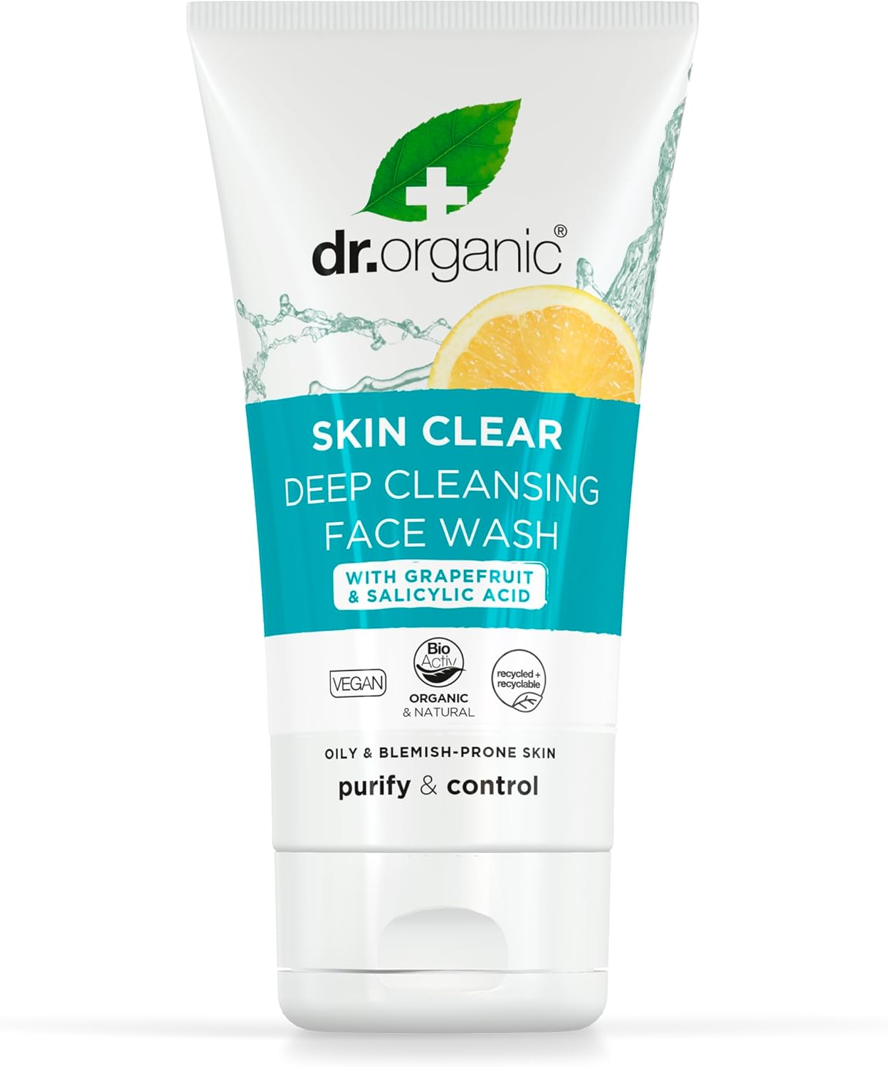 Dr Organic Tea Tree Face Wash, Cleansing, Purifying, Mens, Womens, Oily Skin, Natural, Vegan, Cruelty-Free, Paraben & Sls-Free, Organic, 200Ml, Packaging May Vary image number 2