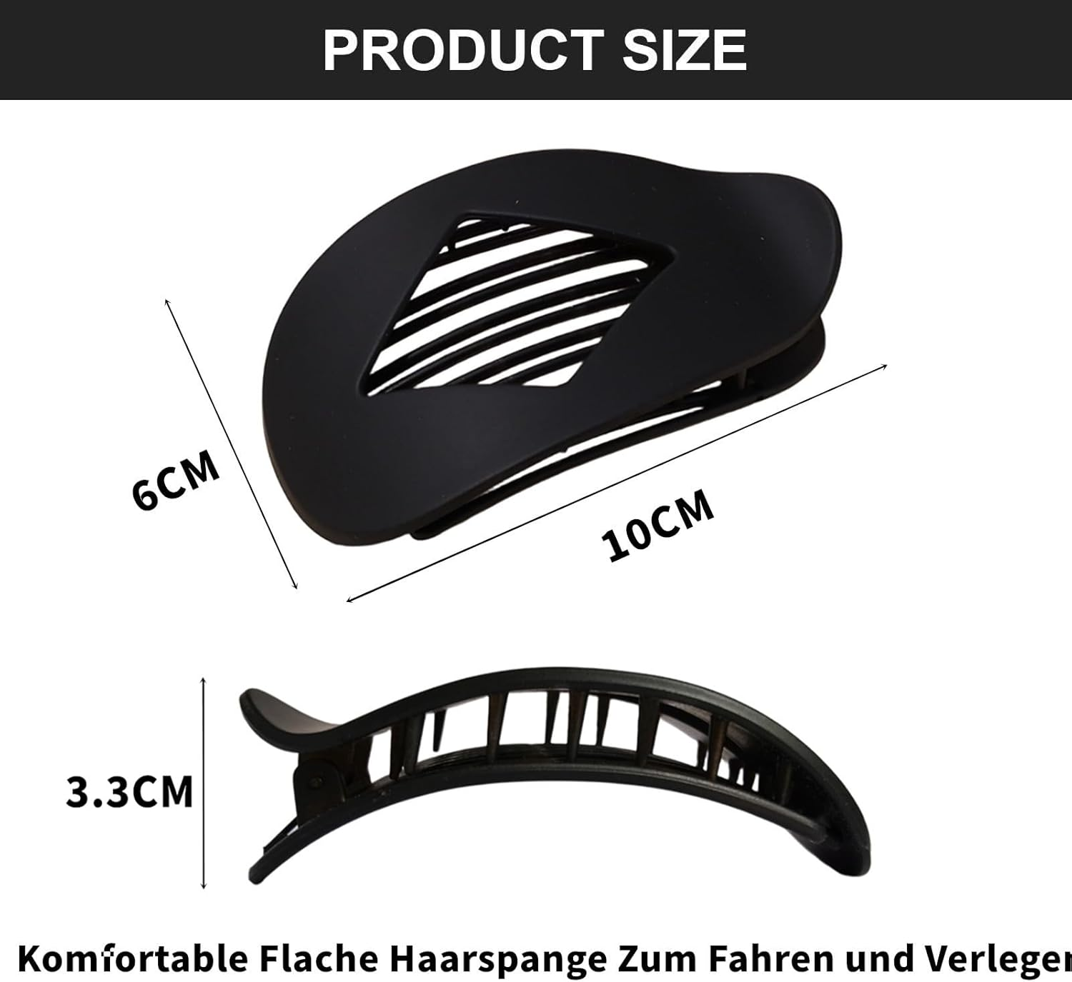 Pack of 4 Flat Hair Clips Women'S Flat Hair Claws Women'S Hair Clips Large Hair Clip for Thin Thick Hair image number 1