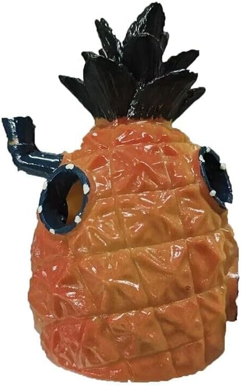 AIMALL Whimsical Alien Pineapple House Aquarium Ornament: Durable Resin Fish Tank Decoration - Perfect for Freshwater & Saltwater Environments - Vibrant and Non-Toxic