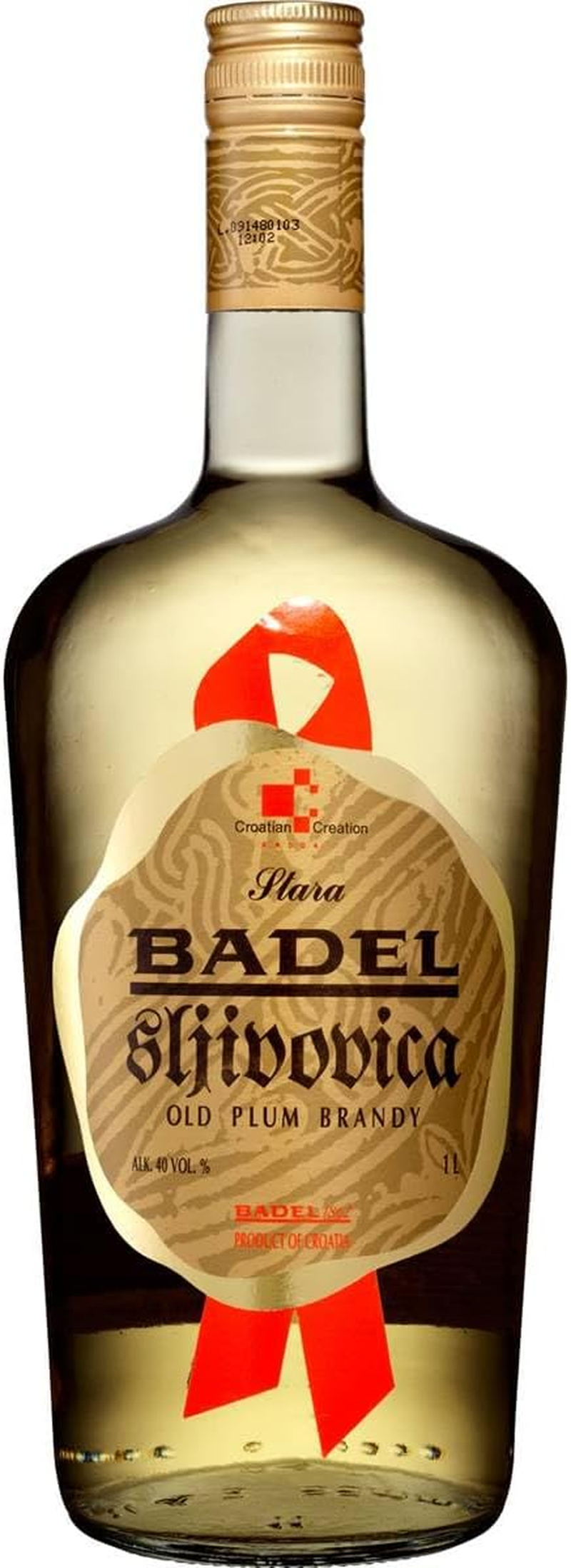 Badel Sljivovica 1L Bottle