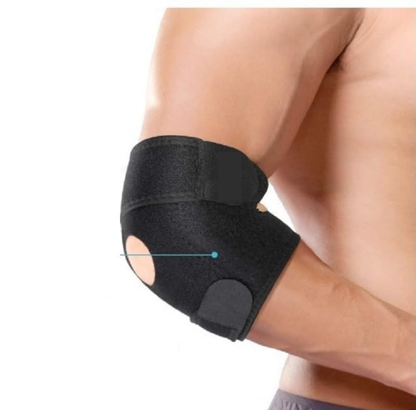 Elbow Brace, Adjustable Elbow Support with Dual-Spring Stabilizer, Elbow Strap for Golfers Elbow, Tennis Elbow, Arthritis, Tendonitis, Sports Injury Pain Relief and Protection image number 2