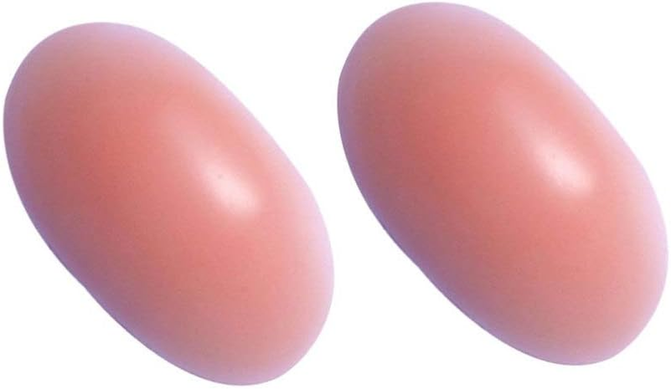EXCEART 2 Pairs Silicone Shoulder Push-Up Pads Women Adhesive Shoulder Enhancer Reusable Anti-Slip for Girls (Silicone Skin Color)
