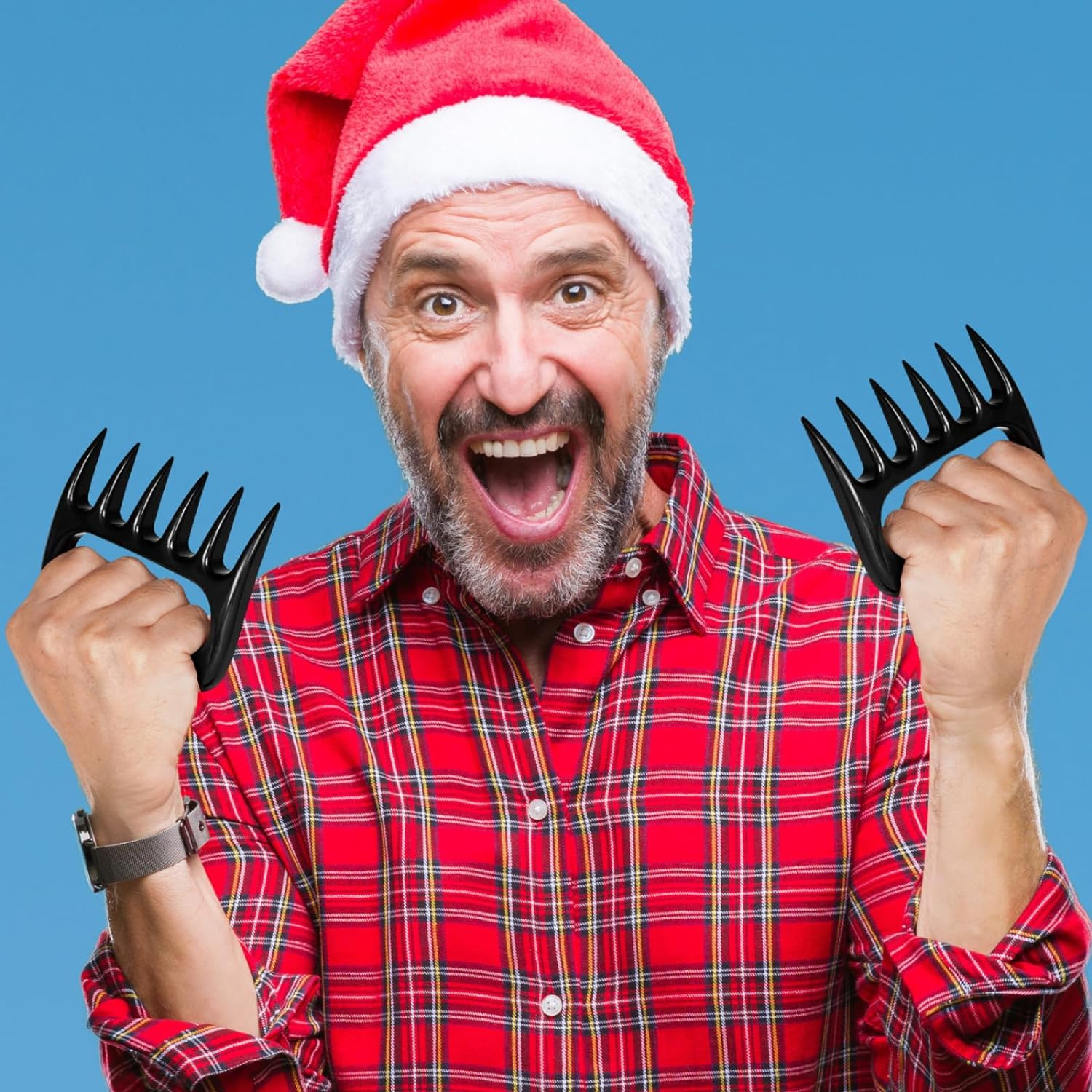 SURDOCA Dad Husband Men Stocking Stuffers - Unique Chicken Shredder Claws Cooking Gadgets Kitchen Meat Tool Gifts for Adults, Grill Smoker Accessories BBQ Gifts for Him Cool Useful White Elephant Gift image number 2