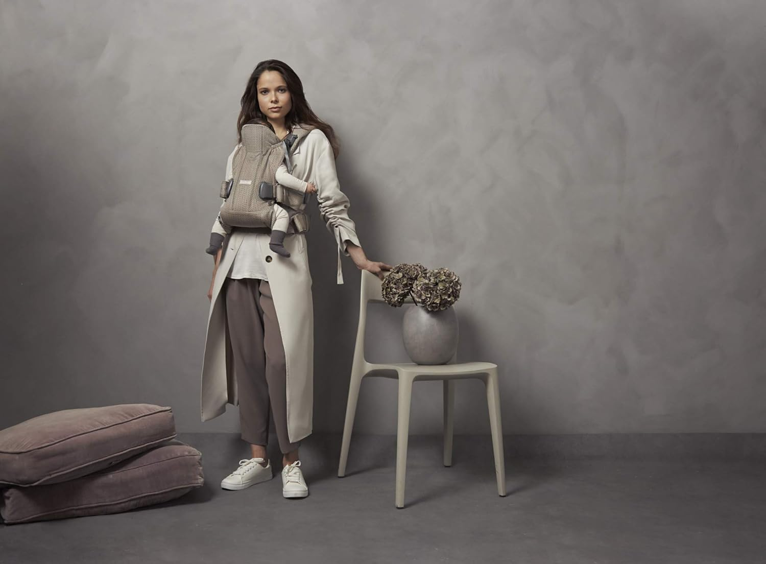 Babybj&ouml;rn Baby Carrier One Air, 3D Mesh, Grey Beige