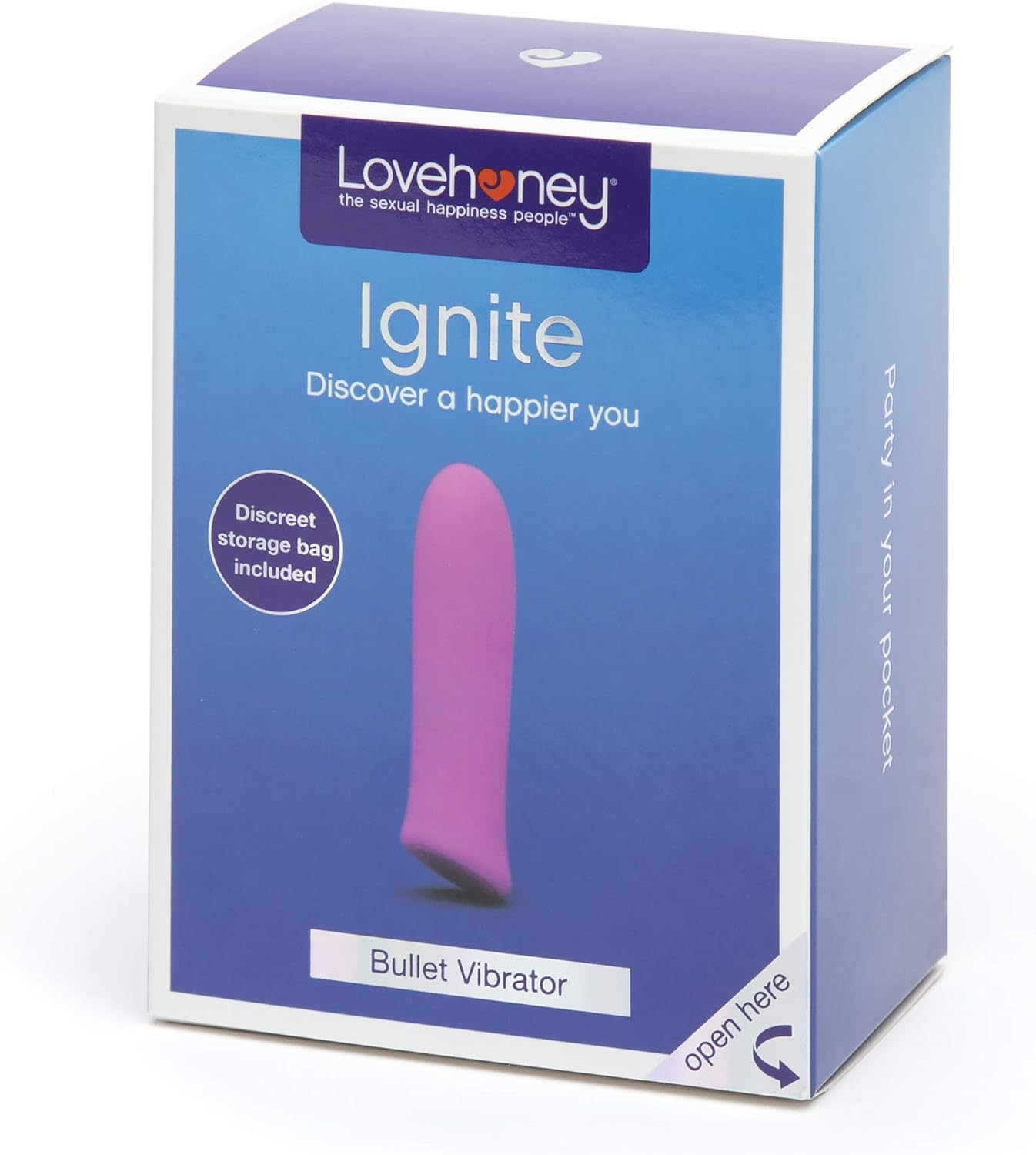 Lovehoney Ignite Bullet Vibrator - 3.5 Inch Silicone Beginner Friendly - 20 Function Mini Bullet Vibrator for Women with Storage Bag - Rechargeable & Waterproof - Pink image number 5