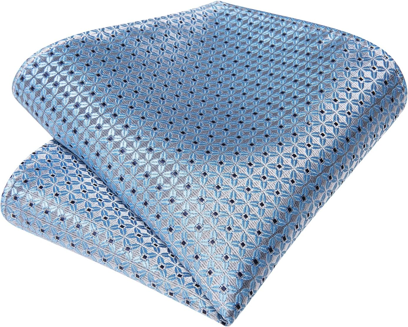 Dibangu Mens Silk Self Bow Ties,Woven Solid Striped Paisley Bowtie and Pocket Square Cufflinks Set for Men Tuxedo Wedding image number 6