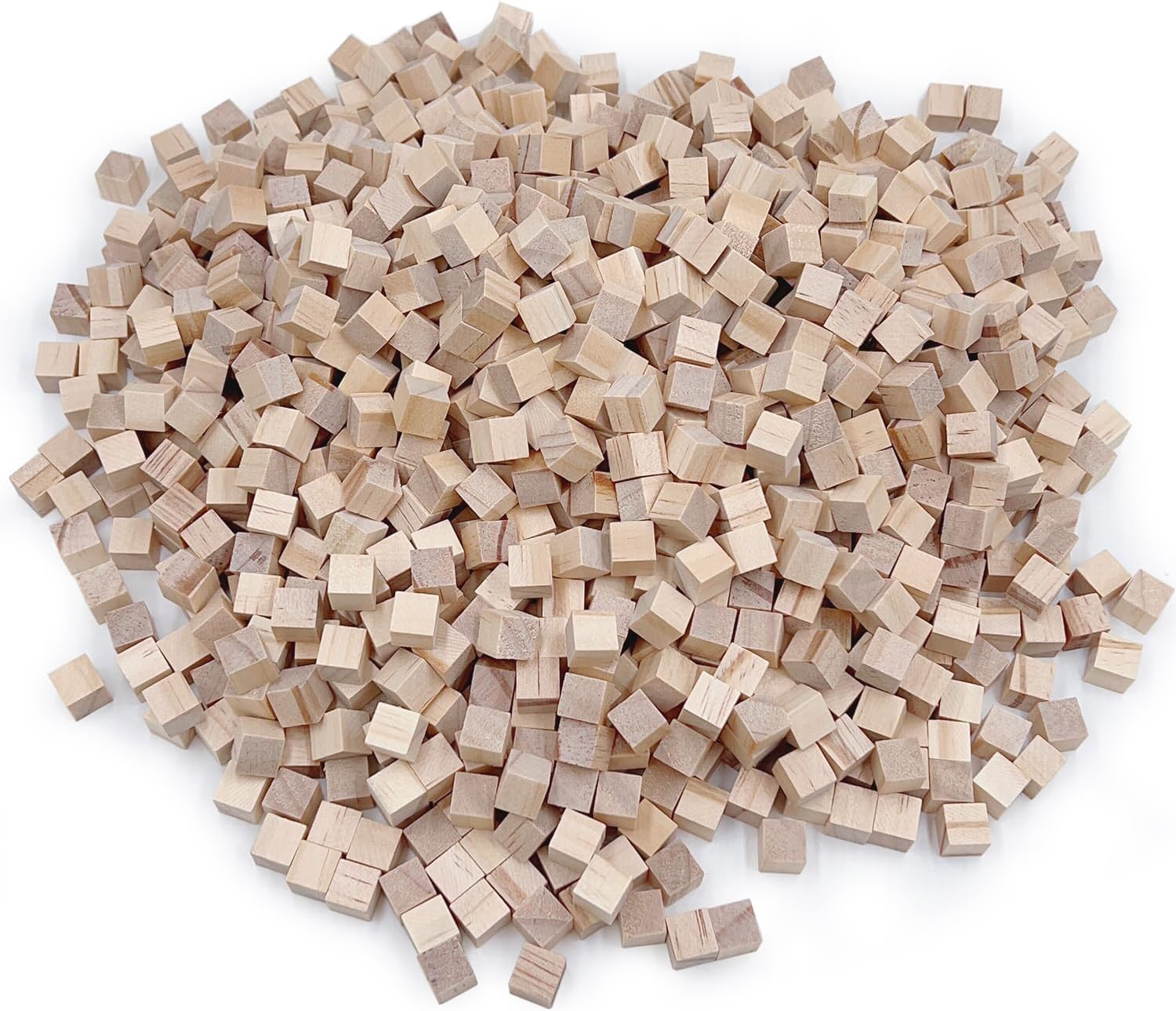 SPKESE Wood Blocks for Crafts, Unfinished Wood Cubes, Natural Wooden Blocks, Wood Square Blocks, Wooden Cubes for Arts and DIY Projects, Puzzle Making (1Cm Pack of 1000) image number 2