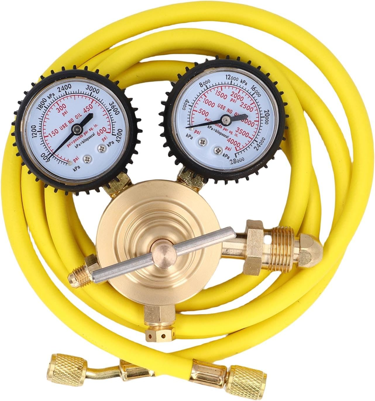 Cryfokt Nitrogen Pressure Regulator, 1/4 Inches Nitrogen Regulator Men'S CGA580 Inlet with a 60 -Inch Air Distribution Test image number 6