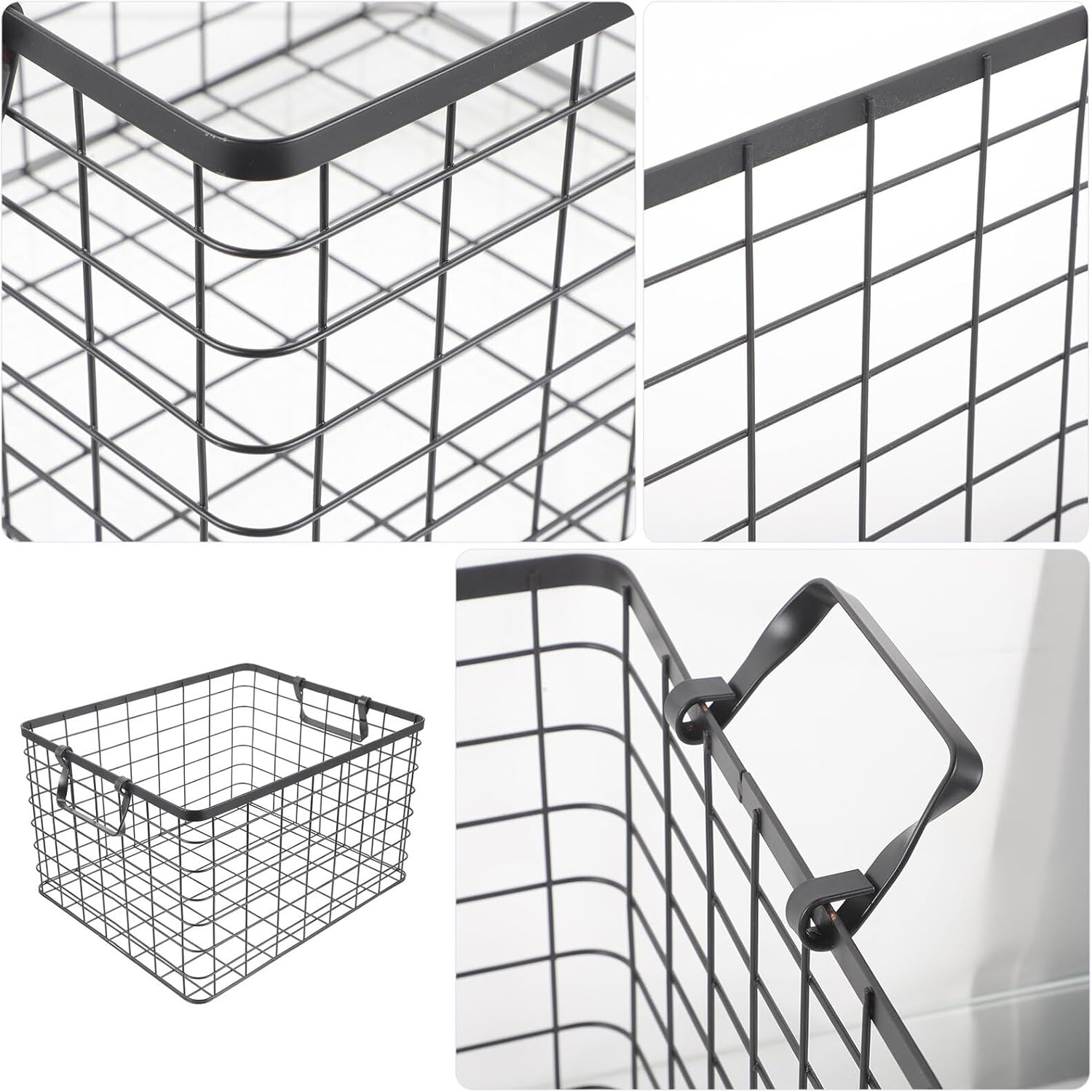 UKCOCO Metal Firewood Storage Holder Iron Log Basket for Outdoor Camping and Use Medium Lightweight Design for Easy Wood Carrying and Storage image number 3