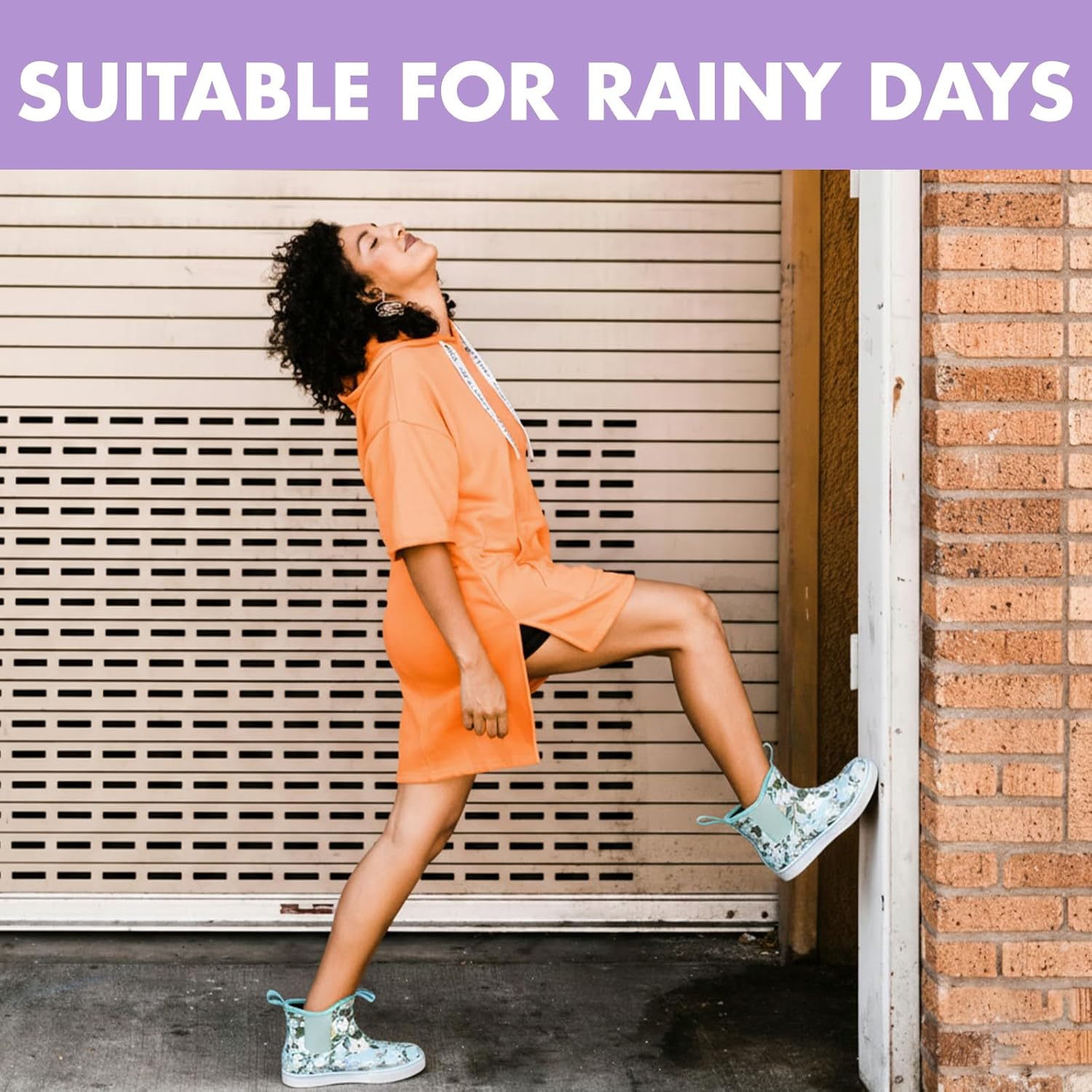 Women'S Deck Boots Ankle Rain Boots Fishing Boots Rubber Waterproof Garden Boots Slip-Resistant Outdoor Work Shoes image number 4