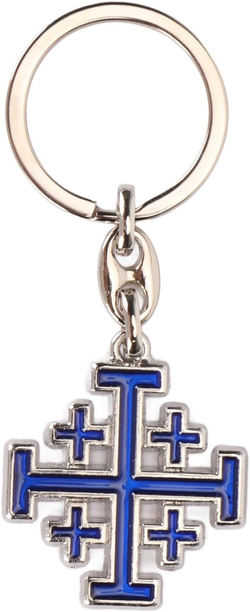 Cross Keychain Vivid Colors Strong Alloy Religious Keyring Stylish Fashionable Accessory for Backpack Bag Wallet Christian Gift image number 5