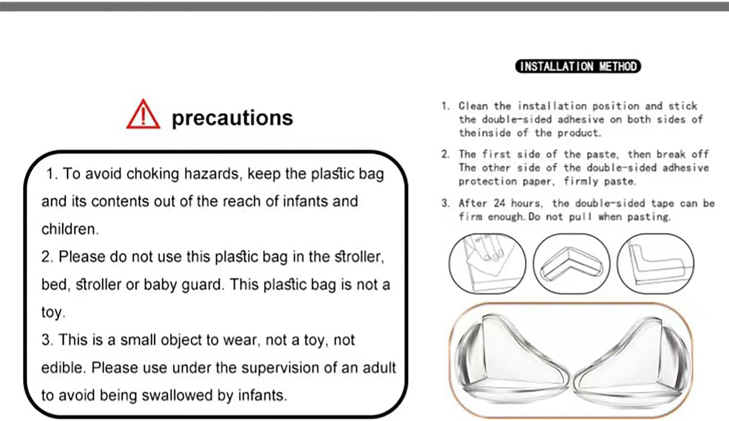 10 Pack Anti-Collision Angle Soft Transparent Furniture Corner Protectors Table Edge Corner Guards Corner Protector Clear Safety Bumper