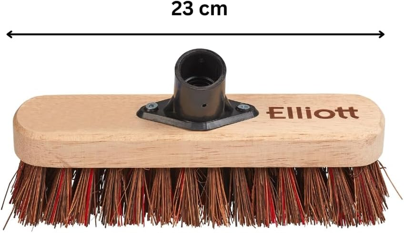 Elliott 23 Cm Deck Scrubbing Broom Head with Natural Bassine Fibres image number 1