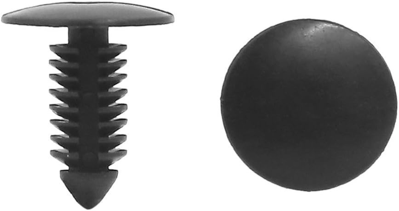 MANSHU 200 Pcs Car Plastic Trim Boot Rivets Push Clip Fastener, 6.4Mm Hole Push Retainer Bumper Fender Shield Clips, Automotive Plastic Push Pins Bumper Clips, Car Plastic Rivets Retainers Screw. image number 4