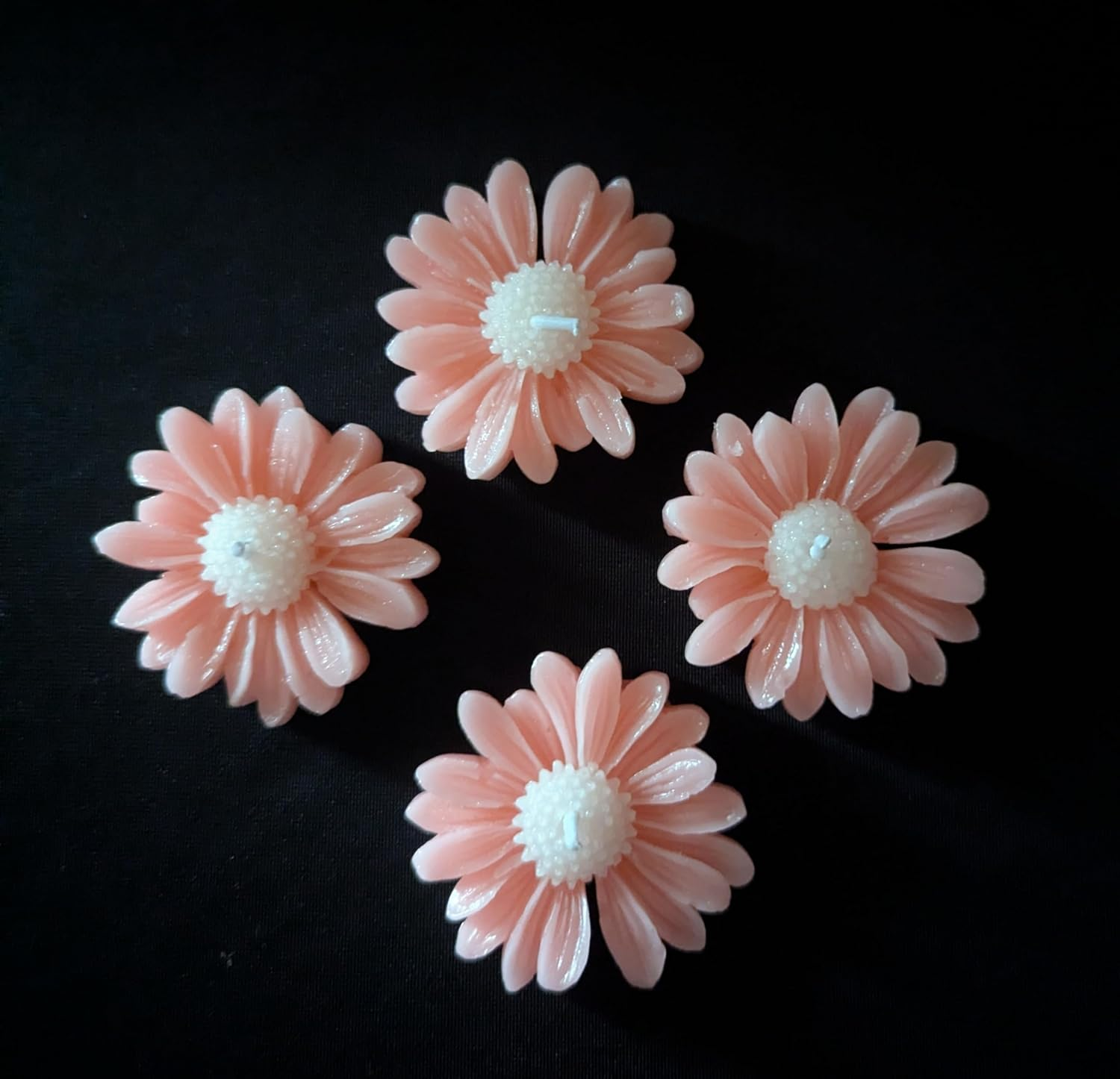 Decorative Laddoo Candles, Traditional Indian Style, Yellow, Set of 4 image number 4