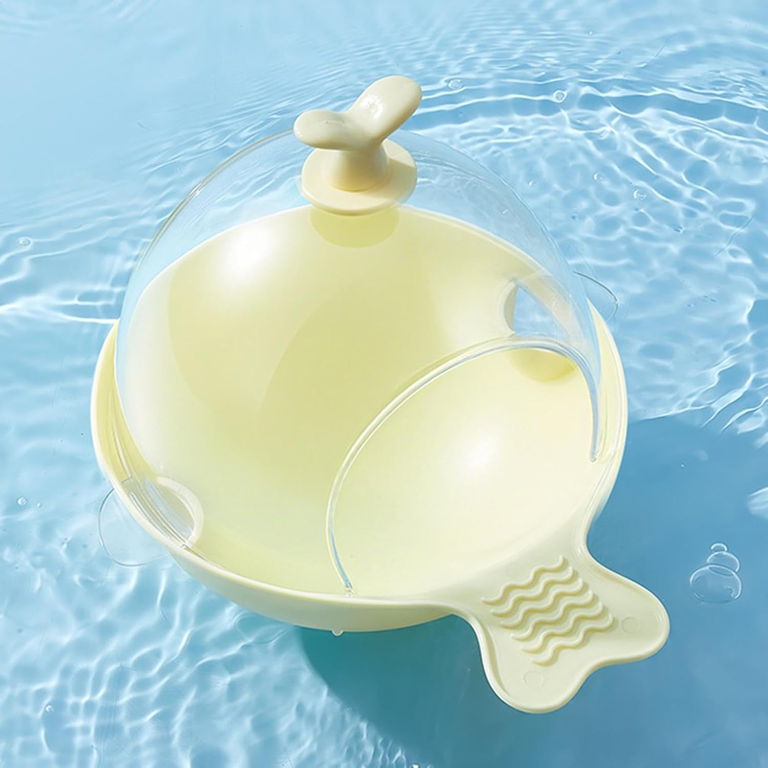 Fewnvwa Bird Bath for Cage, Cage Accessories with Clear View, Spacious Birdhouse, Parakeet Bathing Box for Cockatiels, Lovebirds, Conures, Yellow - Yellow image number 2