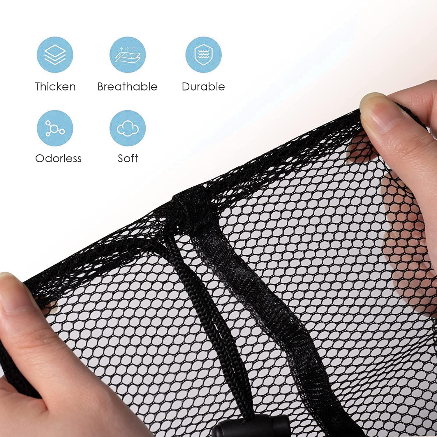 Drawstring Mesh Sports Ball Bag - 2Pcs Basketball Carrying Net for Football, Athletic Gear, Sport Game Ball Storage - Heavy Duty Backpack