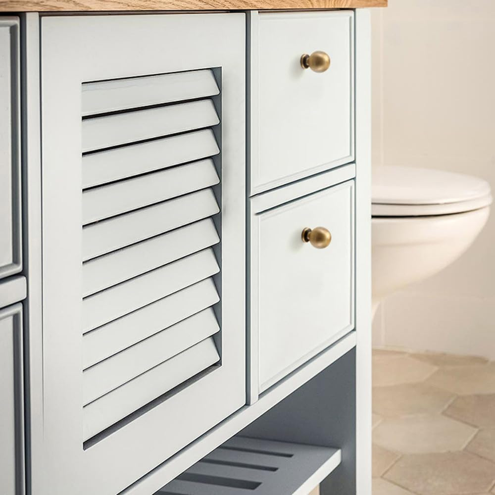 8 Pack Antique Bronze Cabinet Knobs 1 Inch Vintage Drawer Knobs Zinc Alloy Single Hole Pulls for Dresser 24Mm round Cupboard Handles for Kitchen Wardrobe Cabinet Bathroom Hardware (8, Antique Bronze) image number 5