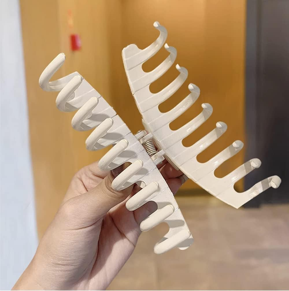Hair Clips, Large Hair Claw Clips, Hair Pins, Hair Accessories for Women Girls Ladies Kids, Creamy White image number 4