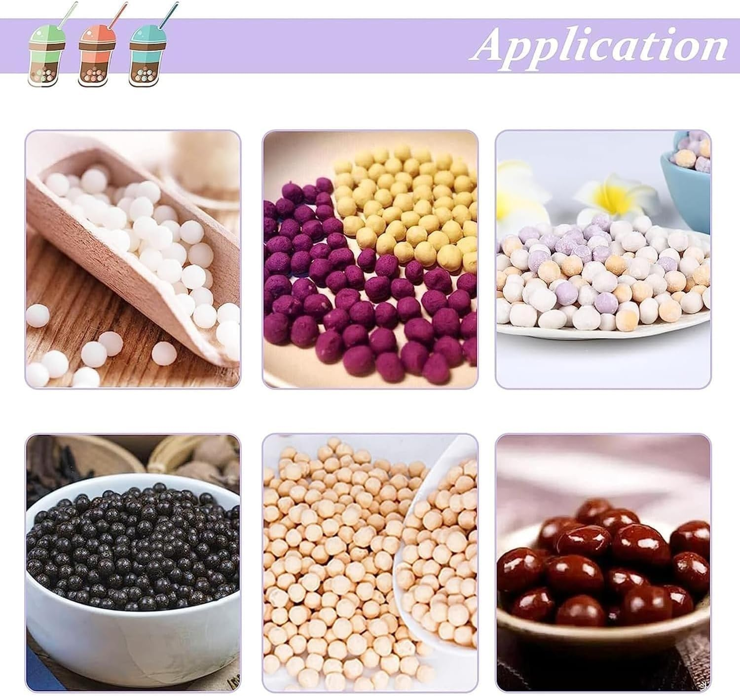 Manual Taro Ball Cassava Ball Maker, Tapioca Pearls Forming Maker, Commercial Boba Bubble Popping Taro Forming Machine, DIY Tapioca Pearl Making Machine for Milk Tea Shop, Home Kitchen(5Mm) image number 3