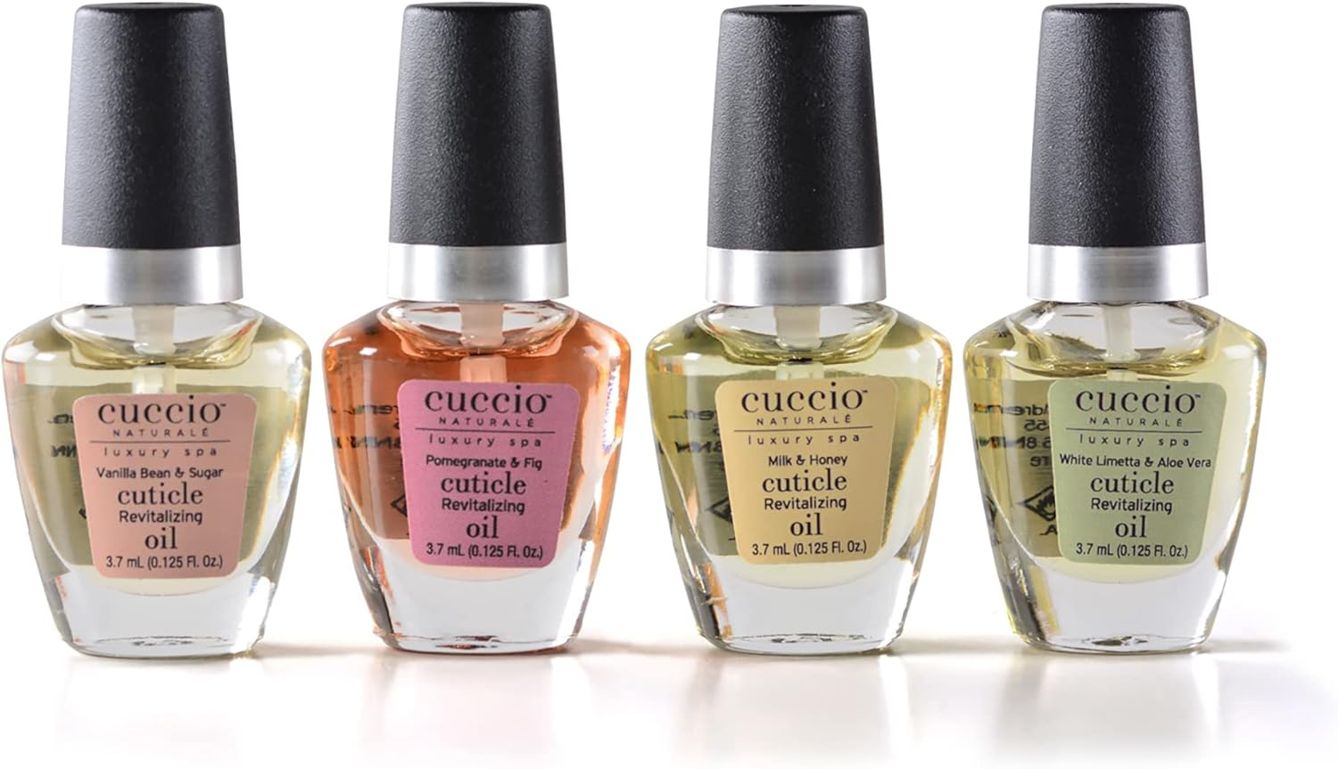 Cuccio Naturale Mini Cuticle Revitalizing Oils - Hydrating Oils for Instant Cuticle Repair for Dry Skin and Nails - Paraben and Cruelty-Free Formula - Four Soothing, Spa Quality Fragrances - 4 Pc image number 2