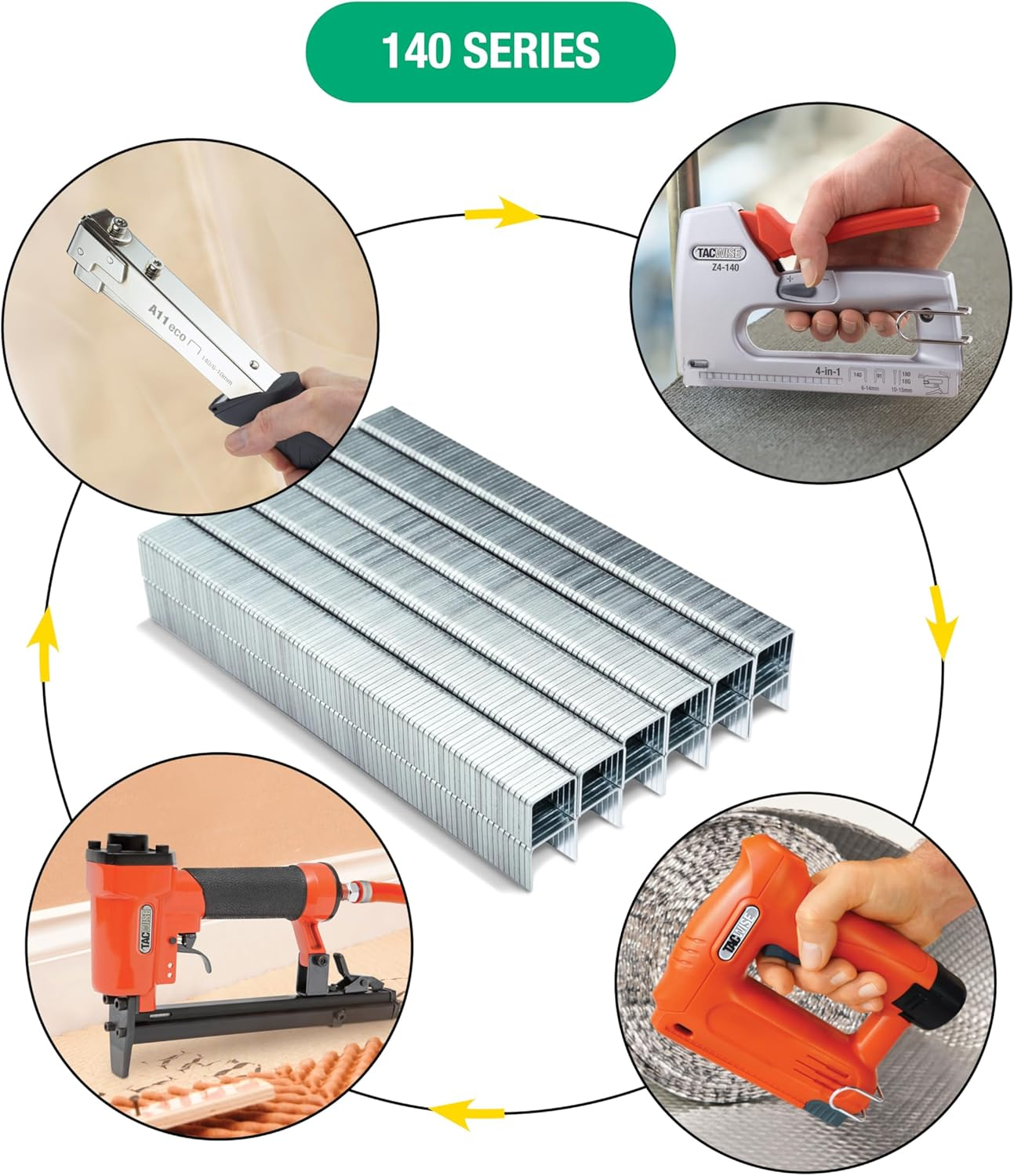 Tacwise 1216 140 Series Stainless Steel Staples, 5/16-Inch, 2000-Pack (1216) image number 3