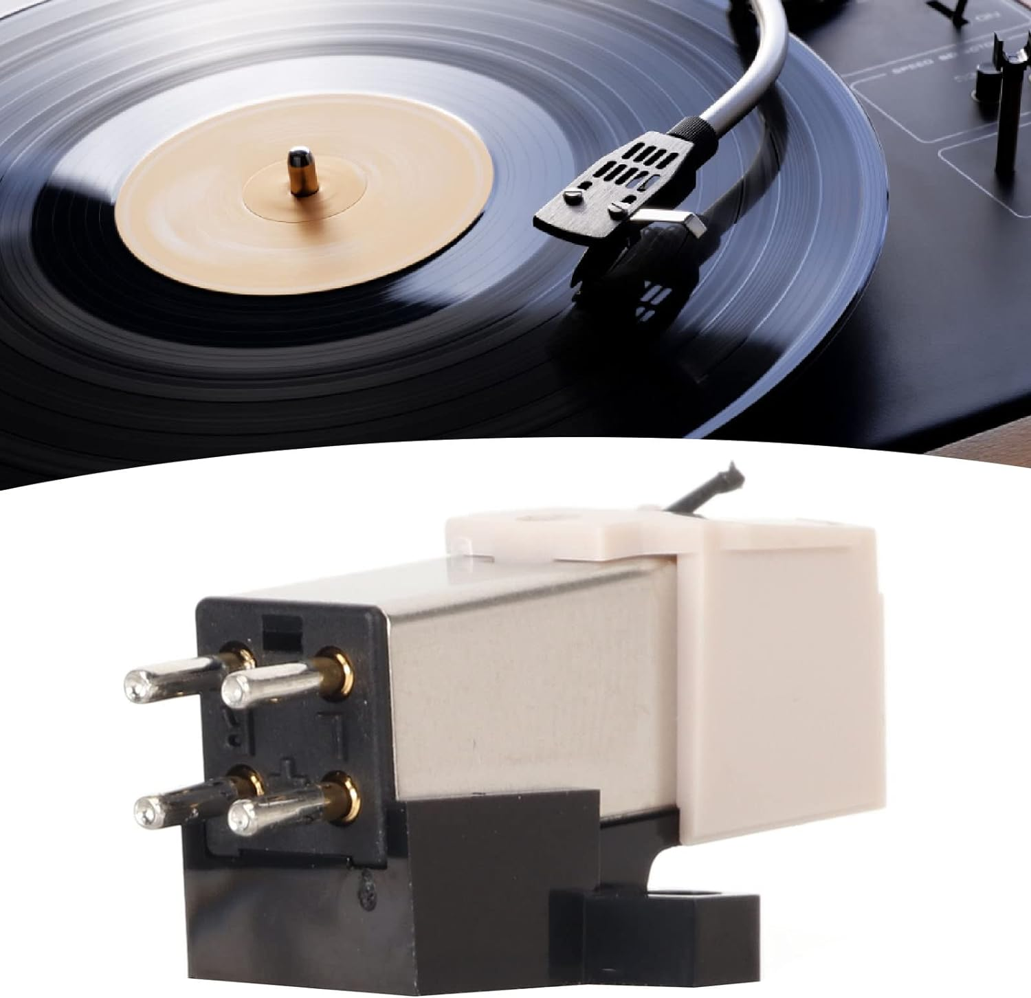 AT-3600L Magnetic Cartridge Stylus, LP Magnetic Cartridge Stylus with LP Needle, High Accuracy Replacement Magnet Turntable Cartridge for Turntable Record Player image number 3