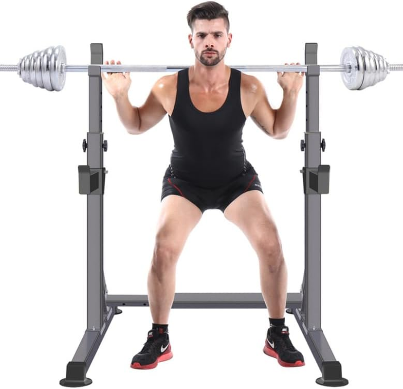 Home Gym Fitness Gym Equipment Adjustable Squat Rack with Dip Bars image number 2