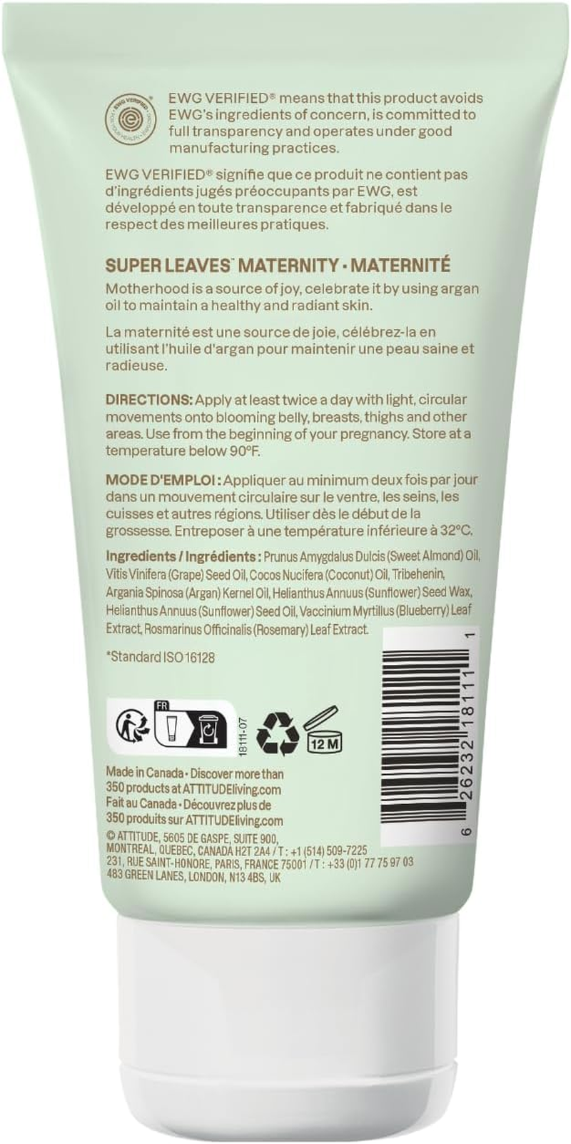 ATTITUDE Blooming Belly Almond & Argan 5 Ounces image number 5