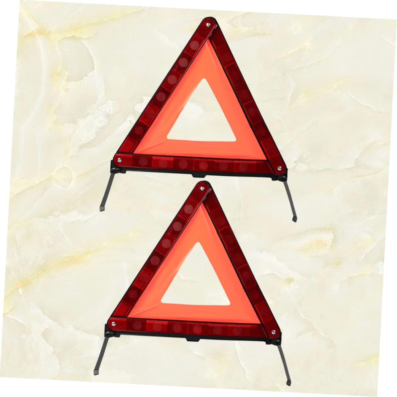 2Pcs Triangle Roadside Kit Safety Triangle Warning Sign Car Emergency Kit image number 6
