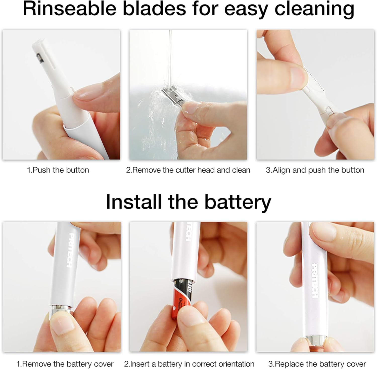 Electric Shaver Women'S Eyebrow Razor Trimmer Portable Mini Eyebrow Face Razor Trimmer for Women Eyebrows/Face/Body/Facial Treatment, Precision Shaving, No Risk of Cutting