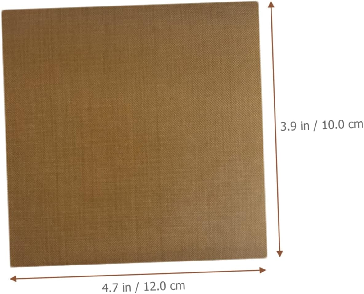 FOYTOKI 10Pcs Heat Insulation Hair Curler Sticker Hair Straightener Decal Thermal for Curling Iron Flat Iron Portable