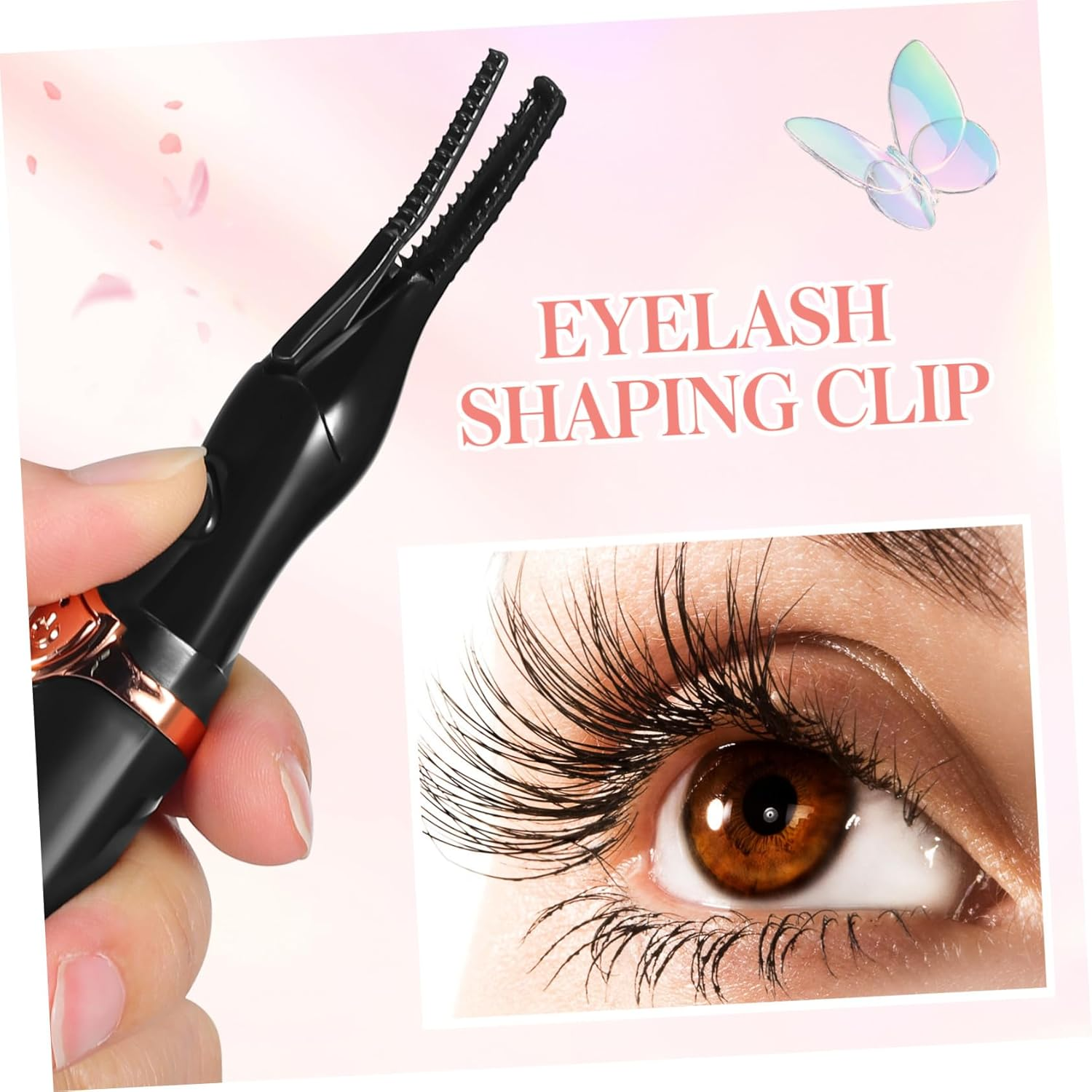 CLISPEED Electric Eyelash Curler Usb Rechargeable Portable Eyelash Curling Tool for Women Girls for Travel Makeup image number 5