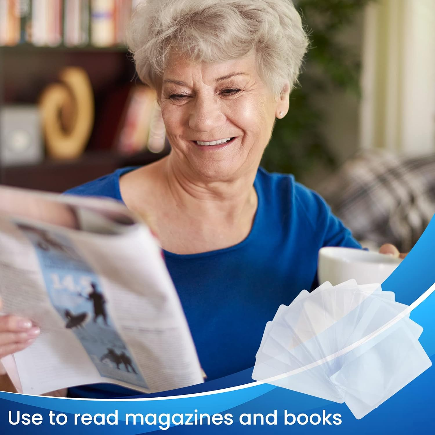 60 Pieces Credit Card Sized Magnifying Lenses ORNOOU Pocket Wallet Size Magnifiers 3X Lense for Reading or Fire Starter image number 6