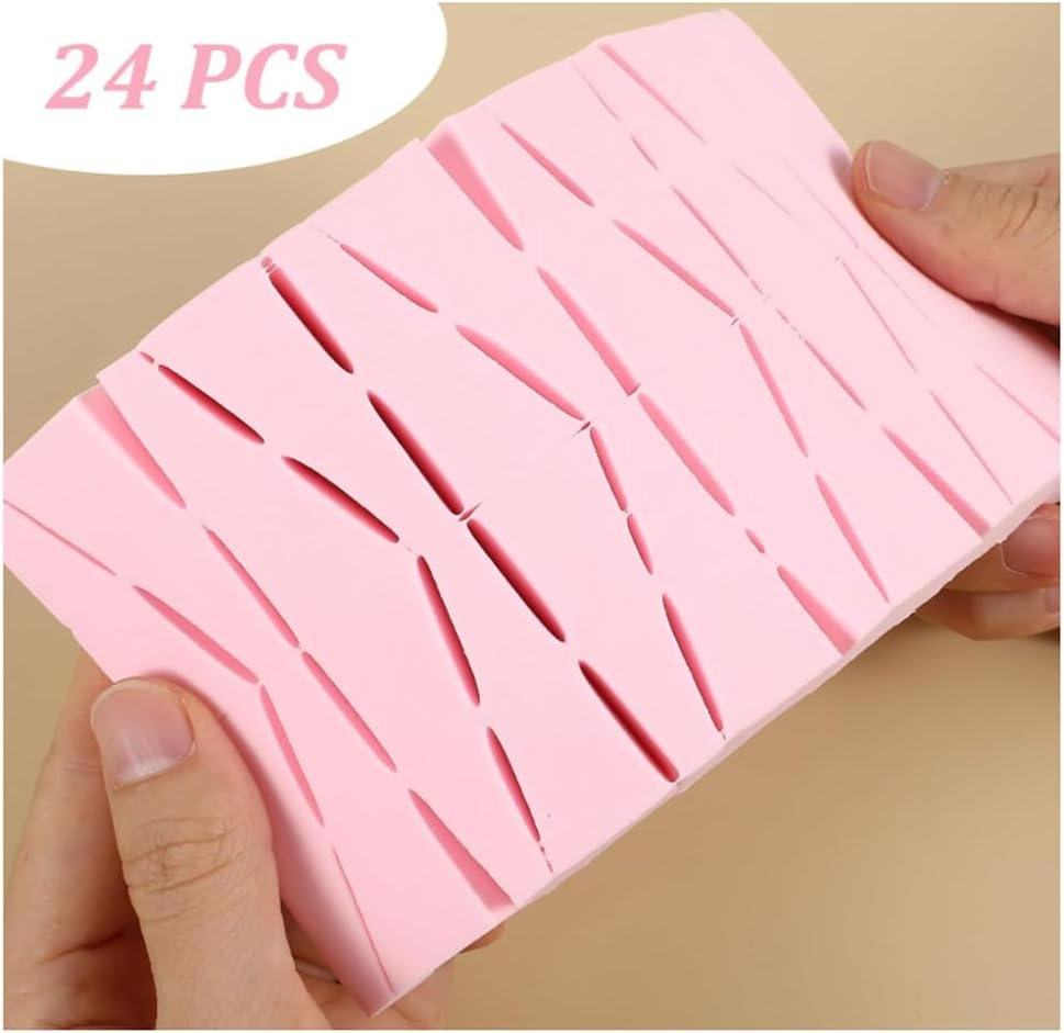 Makeup Blenders Sponges and Triangle Powder Puff Set - Wedge Shaped Blender, Beauty Makeup Tool, Reusable for Loose Powder and Cosmetic Foundation