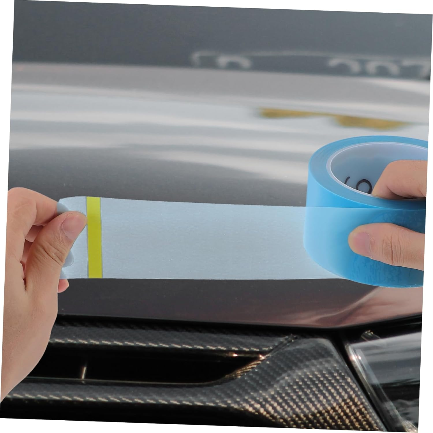 KICHOUSE Automotive Paint Masking Tapes 5 Rolls 50M Long Strong Adhesion Residue-Free for DIY Random Color