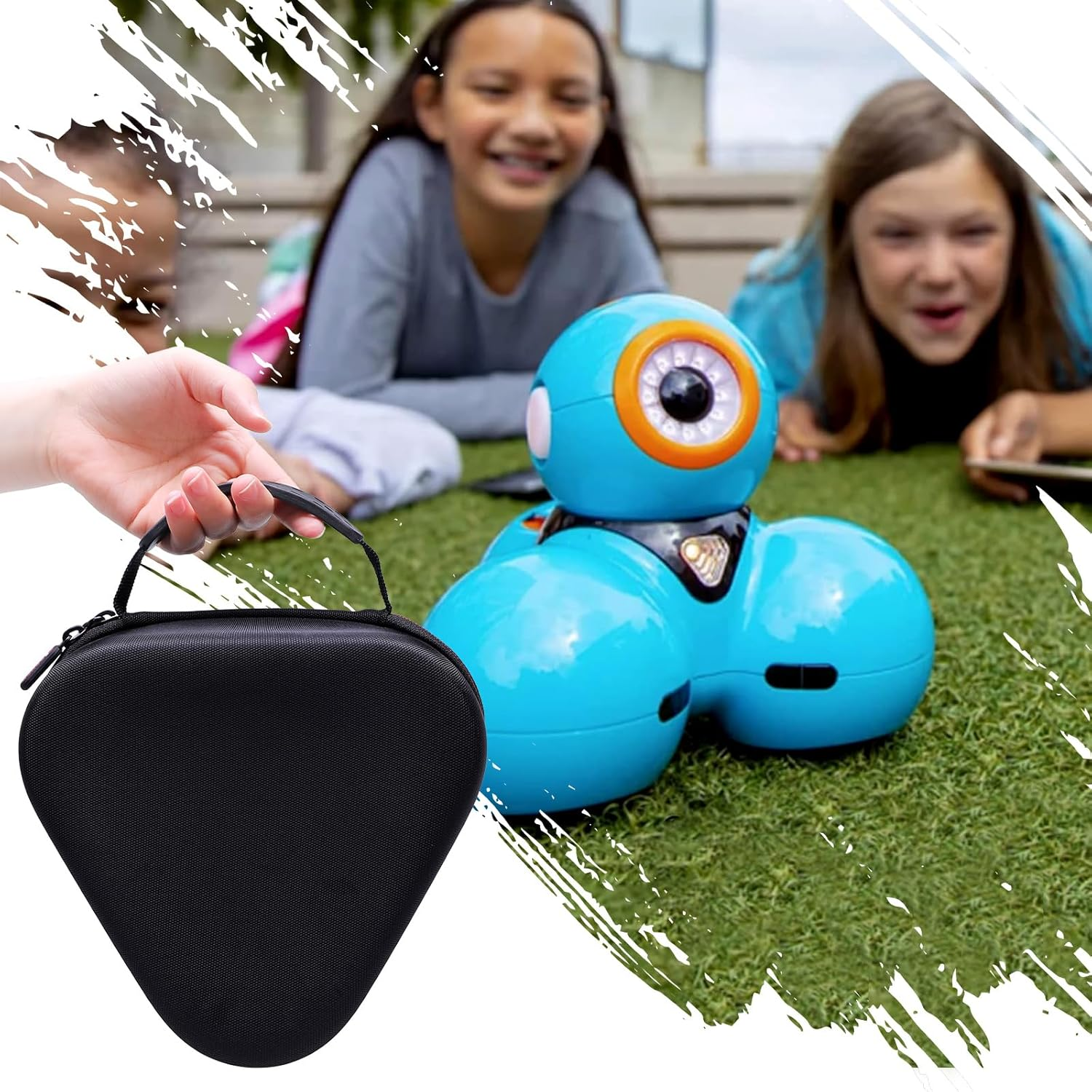 XANAD Hard Carrying Case for Wonder Workshop Dash Robot or Cue Coding Robot - Travel Storage Protective Bag Black image number 6