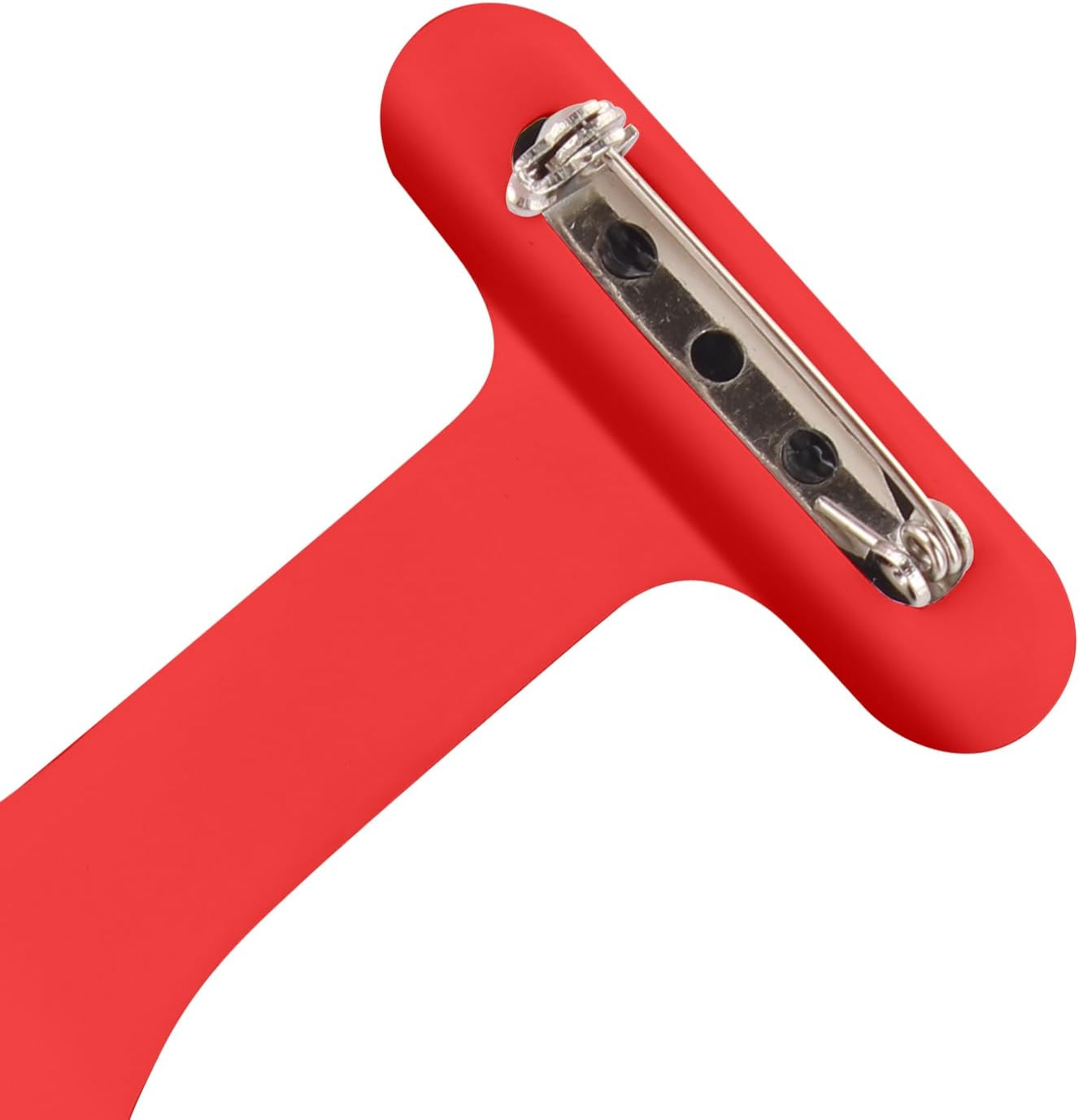 T Tersely 3 Pack Nurse Watch Brooch, Nurse Fob Watches, Silicone Nurse Doctor Brooch Fob Watch Lapel Pin Clip on Hanging Pocket Watch for Men Women image number 3