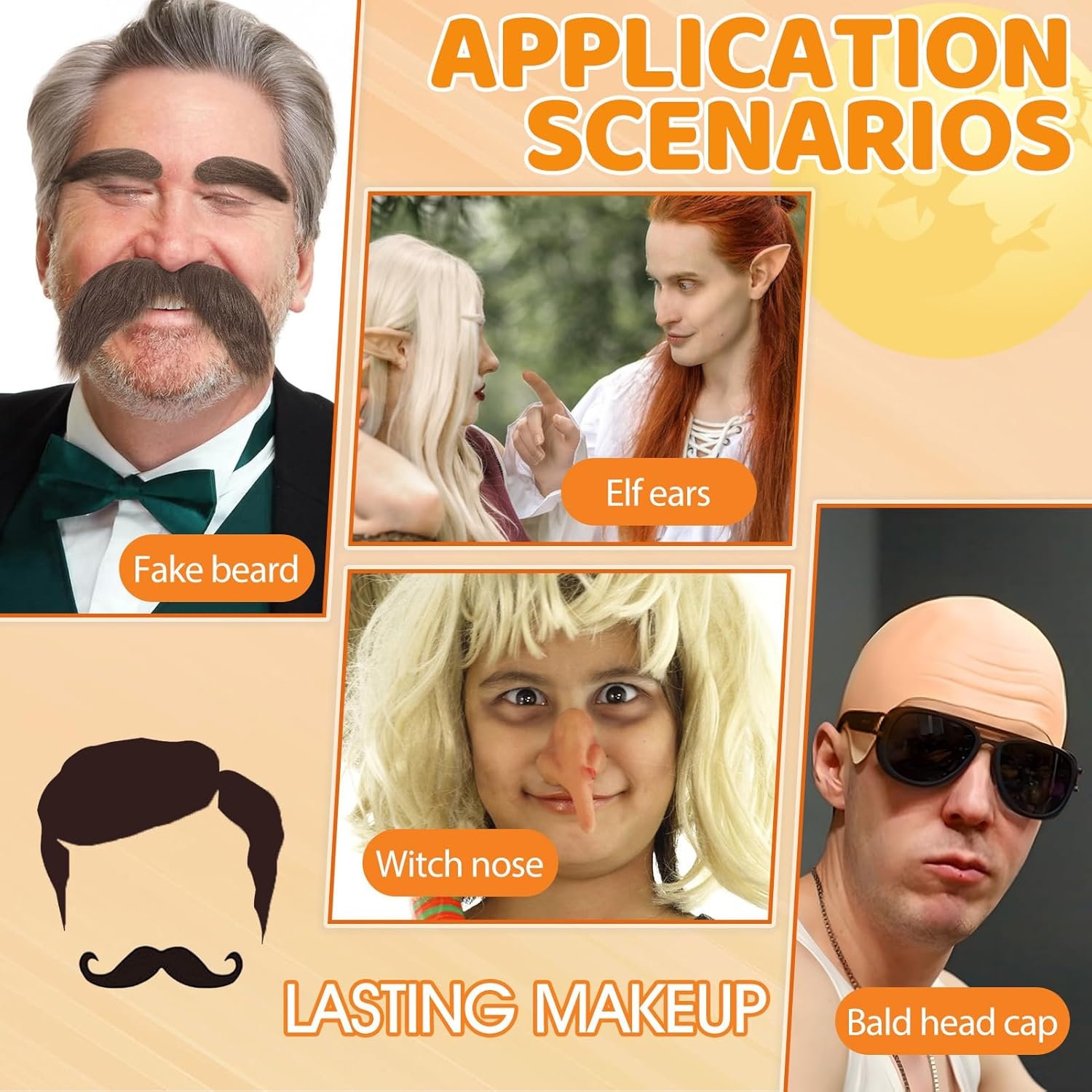 Ganbaro Spirit Gum, Makeup Remover, Spirit Gum Adhesive and Remover Kit, Makeup Scarring Liquid Cosmetic image number 1