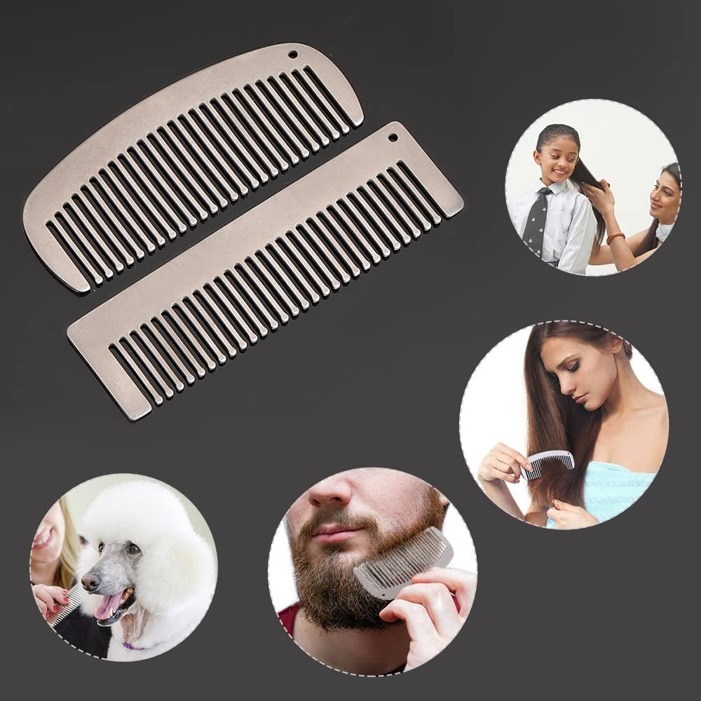 Titanium Comb -Static Hair Beared Comb Po Et Comb image number 6