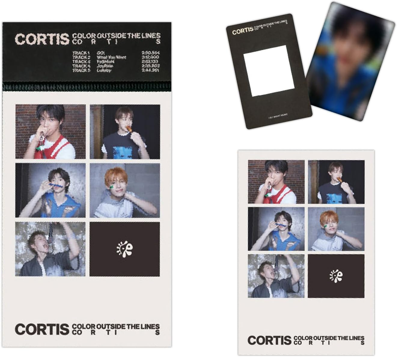 CORTIS - the 1St EP [COLOR outside the LINES] (Weverse Albums Ver. / B) Photo Rrint + Photocard + QR Card image number 1